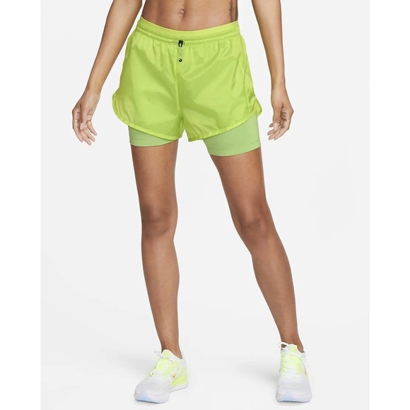 Nike Icon Clash Luxe 2 in 1 Layered Mid-Rise Running Shorts - Picture 7 of 7